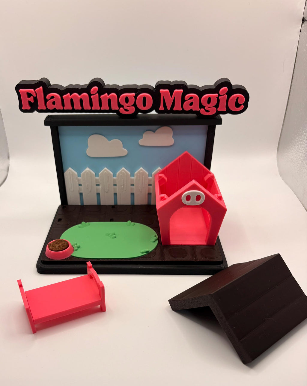 Pig Barn Tank Playset • 3D Printed Mini Farm Scene • Cute Pig Figurines • Tank + 2 Pigs or Pigs Only • Farm Decor Gift