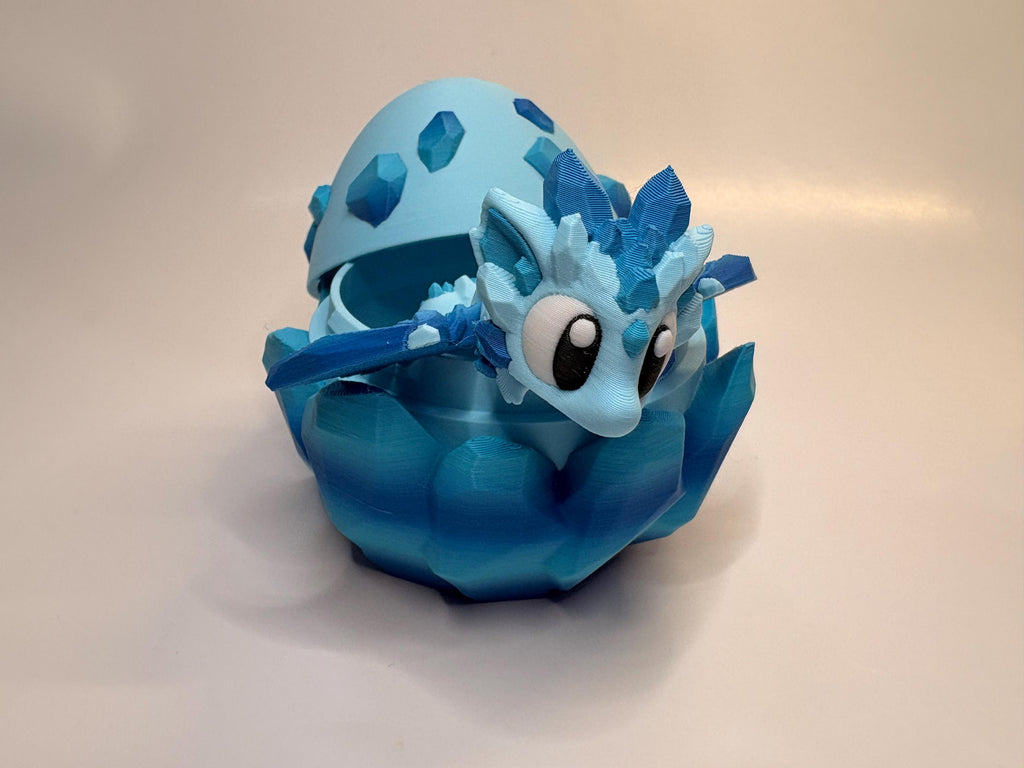 Blue Crystal Dragon & Egg