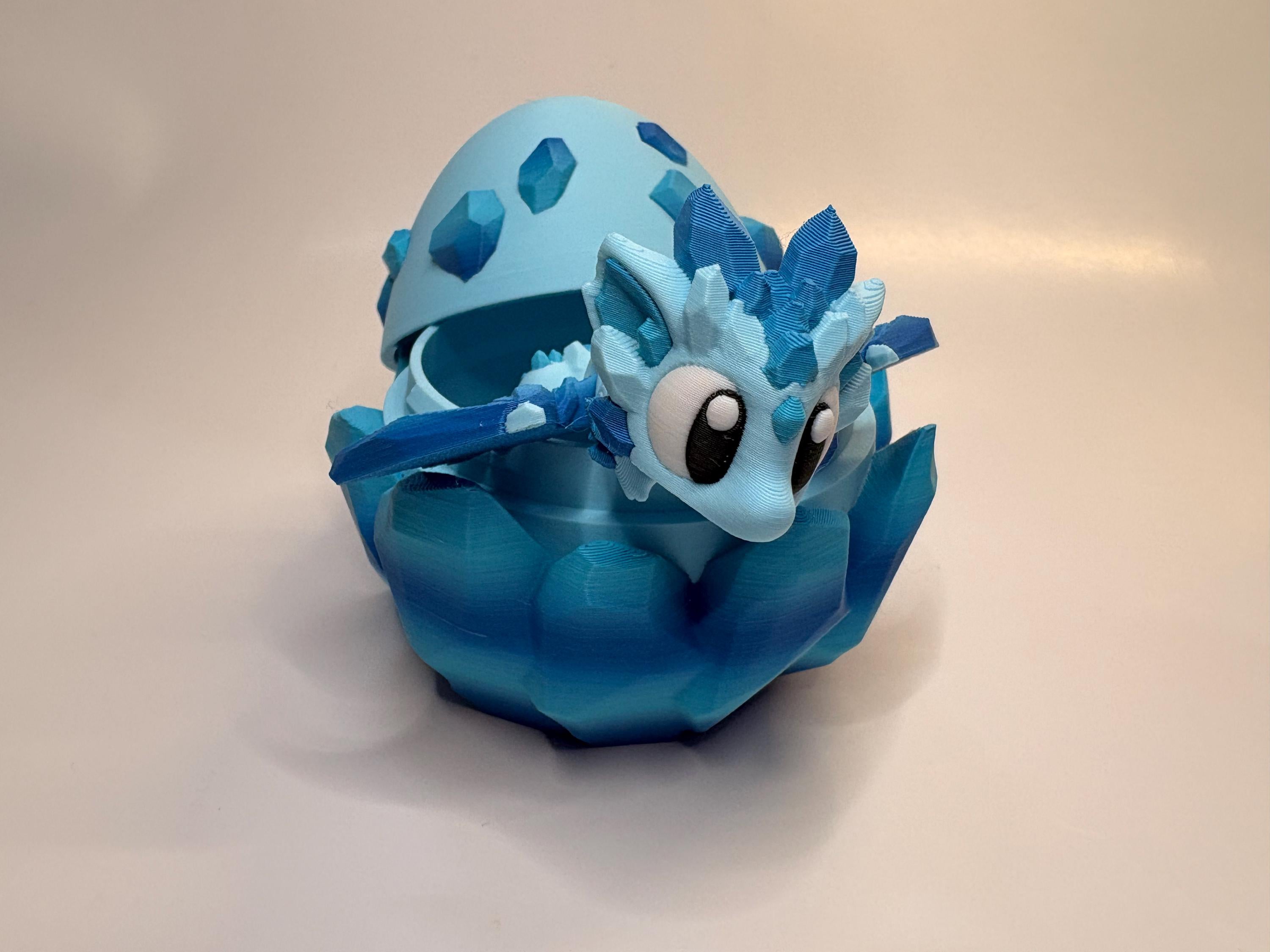 Blue Crystal Dragon & Egg