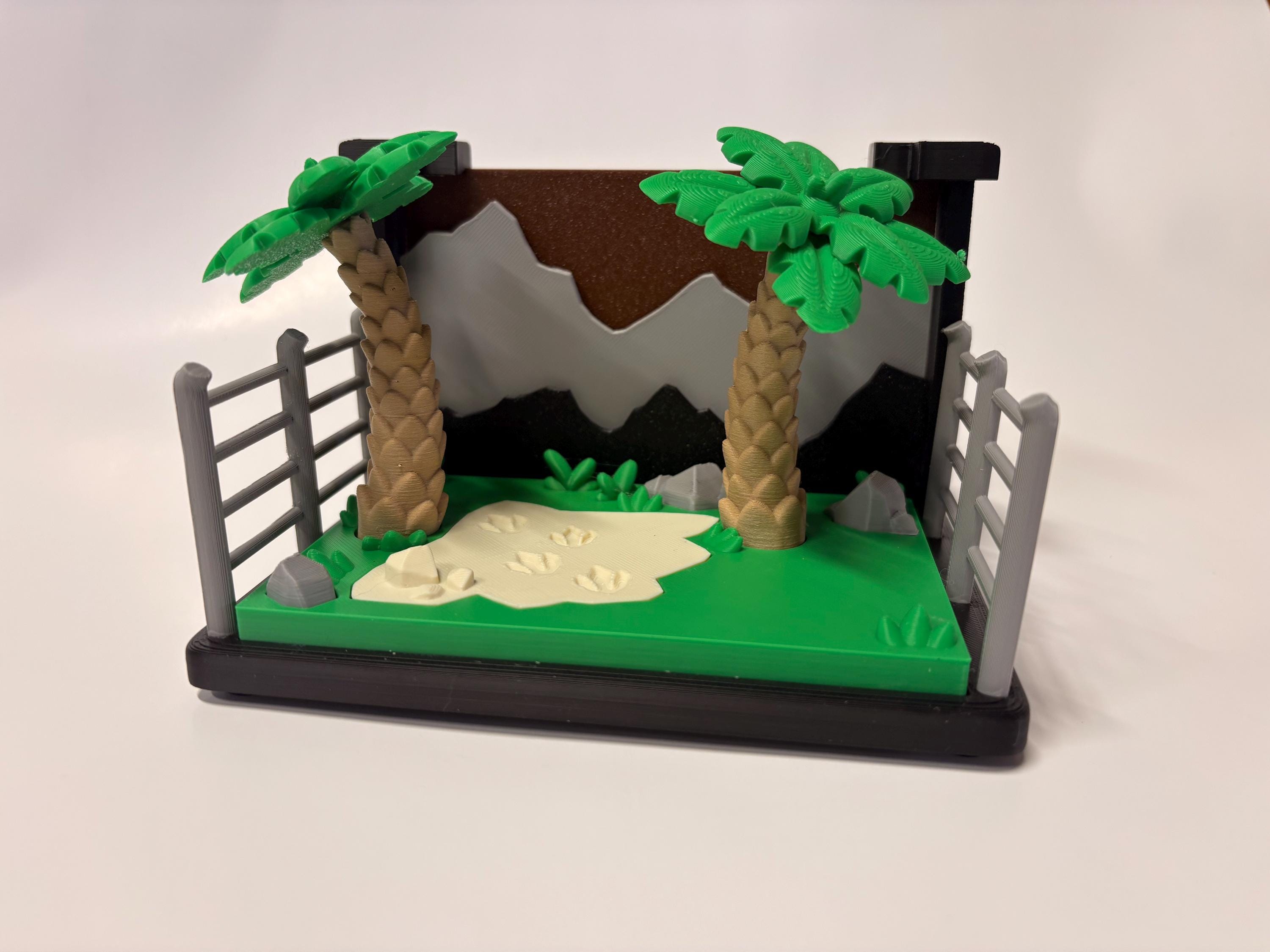 3D Printed Mini Playset Diorama – Desk Pet Accessories for Articulated Pets, Dragons, Dinos & Collectibles