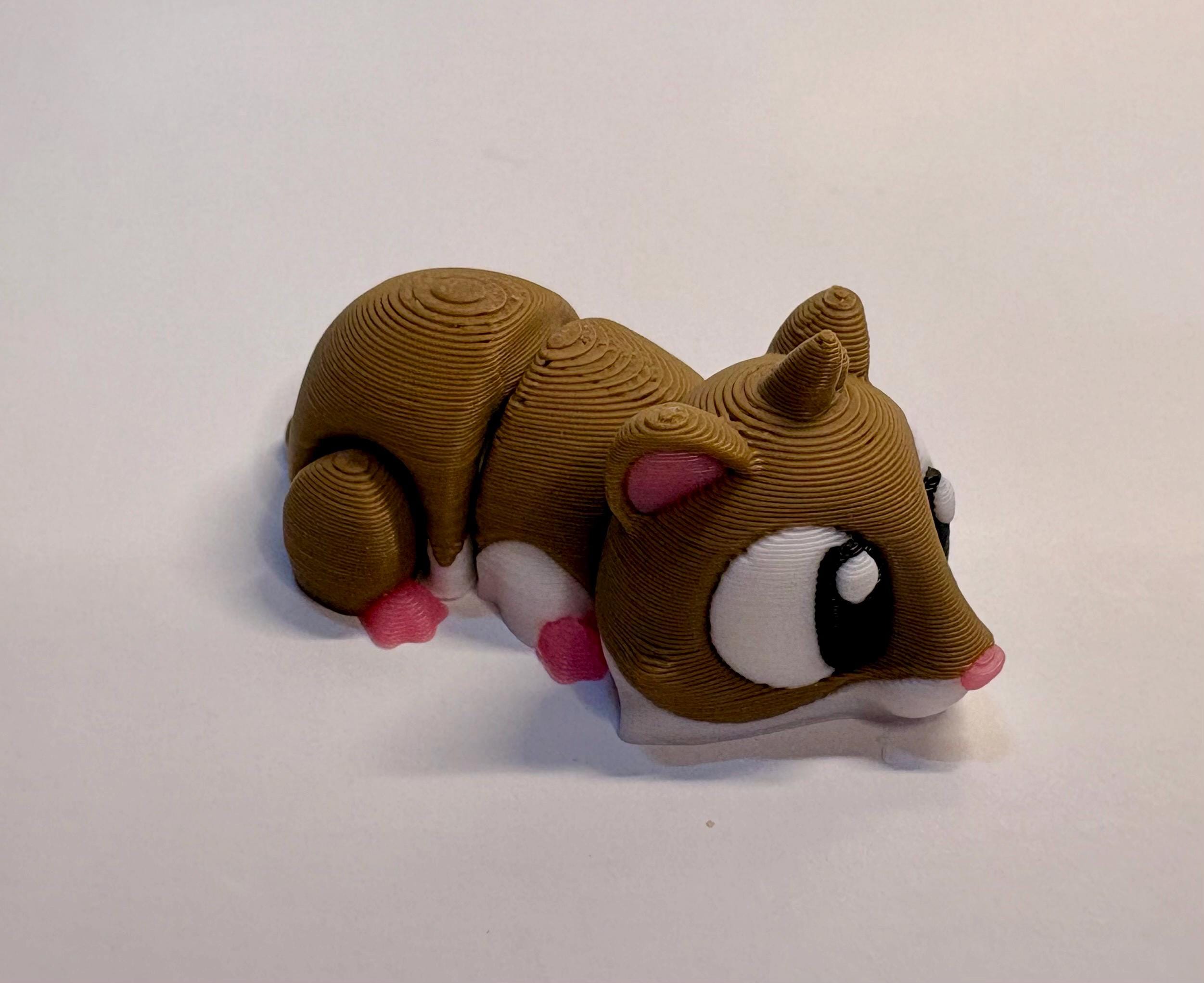 3D Printed Hamster Cage Diorama, Cute Hamster Mini Scene, Desk Decor, Animal Lover Gift, Mini Pet Habitat, Kawaii Room Decor