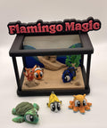 Tropical Fish Tank Playset • Mini Aquarium Scene • 3D Printed Sea Creatures • Fish, Turtle, Octopus Options • Cute Ocean Decor Gift