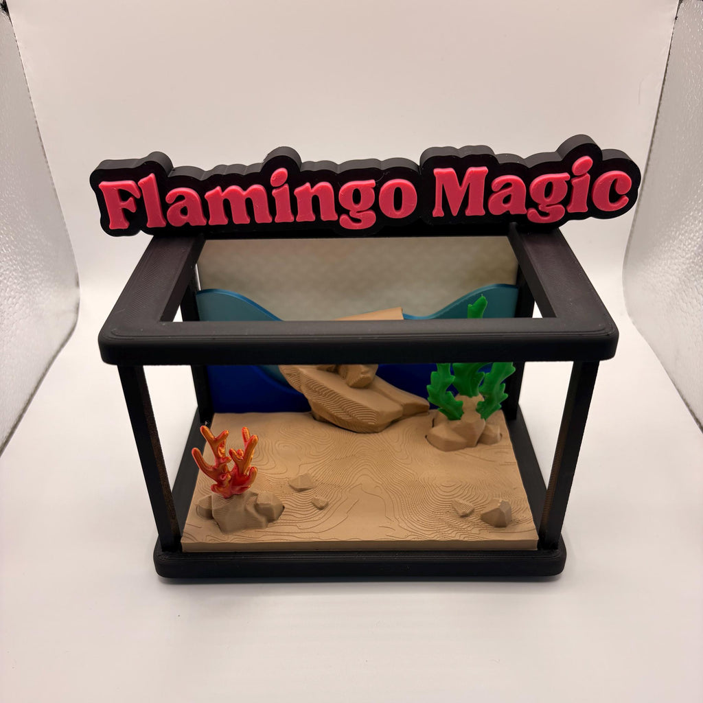 Tropical Fish Tank Playset • Mini Aquarium Scene • 3D Printed Sea Creatures • Fish, Turtle, Octopus Options • Cute Ocean Decor Gift