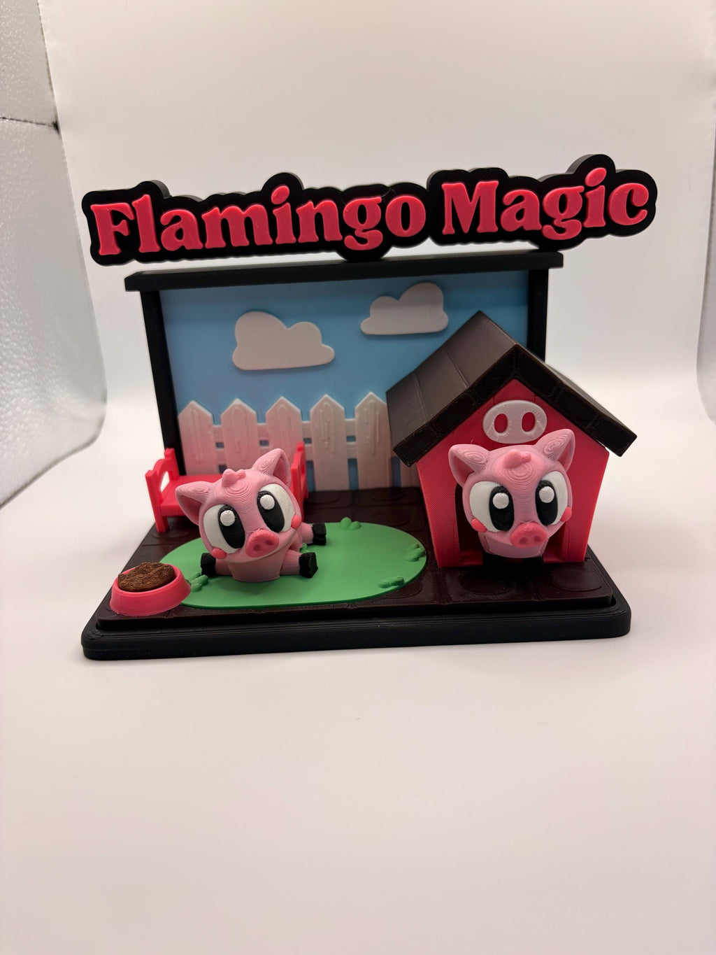 Pig Barn Tank Playset • 3D Printed Mini Farm Scene • Cute Pig Figurines • Tank + 2 Pigs or Pigs Only • Farm Decor Gift