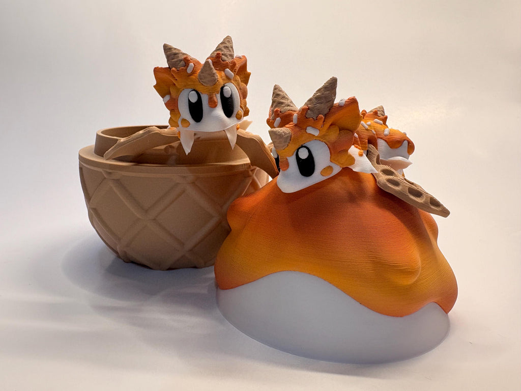 Sweet Treat Mini Dragon & Egg – 3D Printed Articulated Figurine