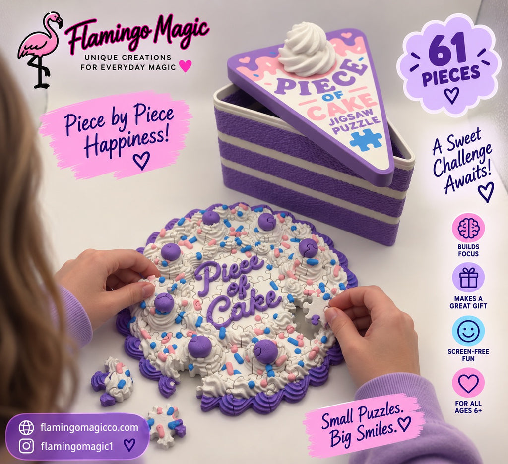 Piece of Cake Jigsaw Puzzle – Sweet Treat Inspired Puzzle