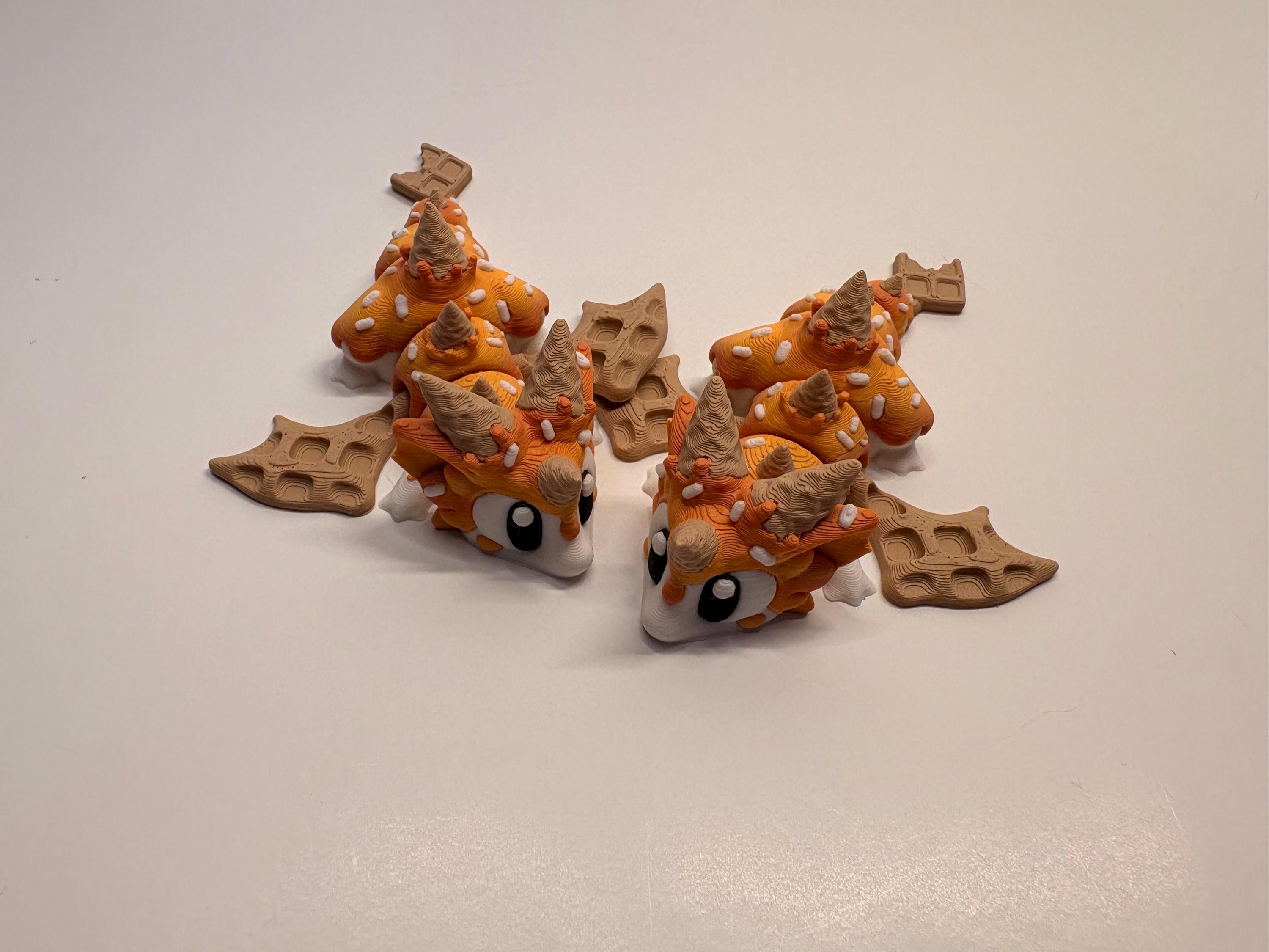 Sweet Treat Mini Dragon & Egg – 3D Printed Articulated Figurine