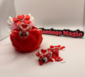 Valentine Heart Dragon • 3D Printed Dragon Figurine • Cute Fantasy Gift • Heart Egg Dragon • Valentine Collectible for Dragon Lovers