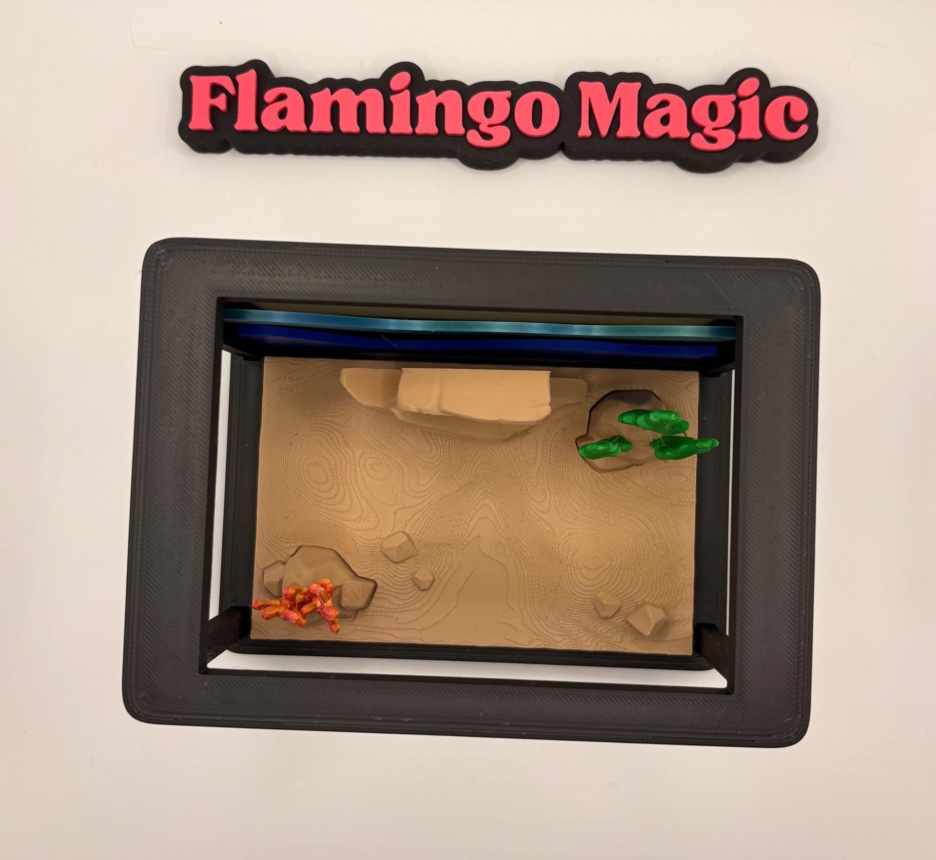 Tropical Fish Tank Playset • Mini Aquarium Scene • 3D Printed Sea Creatures • Fish, Turtle, Octopus Options • Cute Ocean Decor Gift