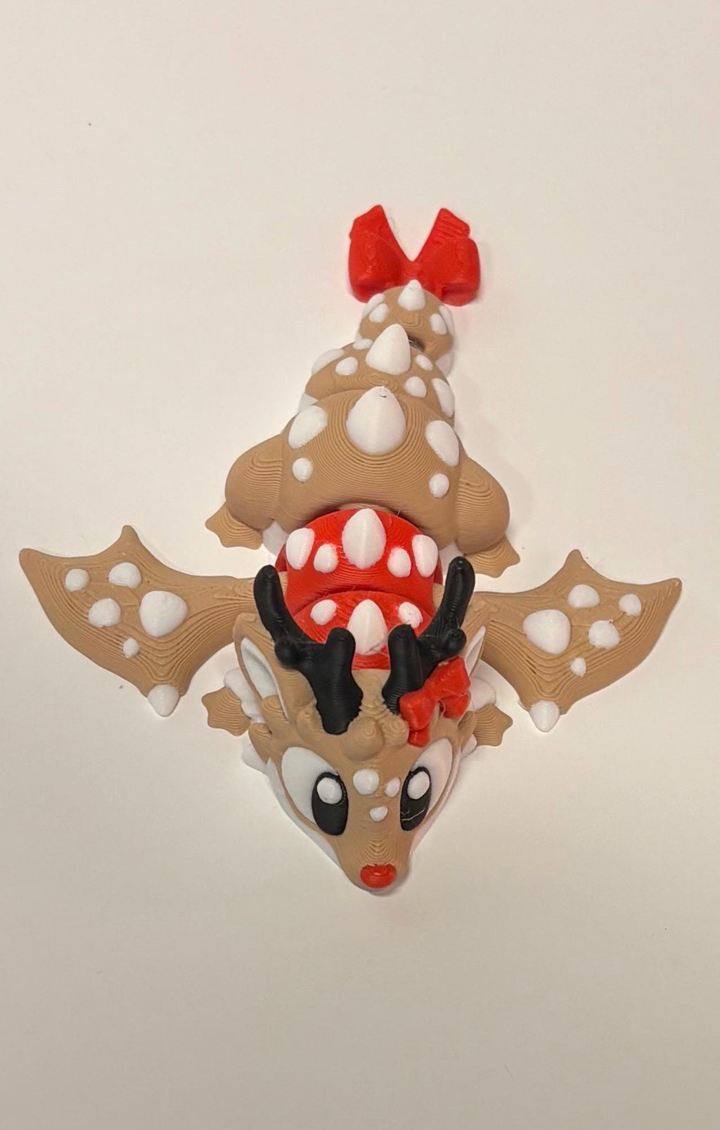 Flexi Reindeer Mini Dragon & Egg | 3D Printed Articulated Toy|Collectible by Flamingo Magic